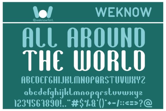 All Around the World Font: A Dynamic Display Typeface for Marketers