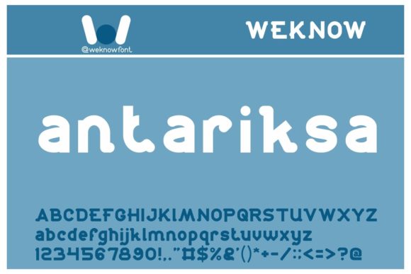 Antariksa Font: A Modern Display Typeface for Digital Designers