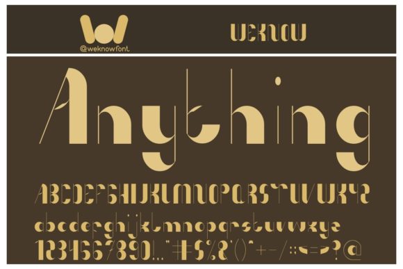 Anything Font: A Modern Display Typeface for Creative Projects