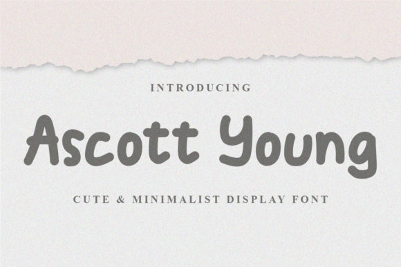 Ascott Young Font for Creative Makers and Handmade Designs