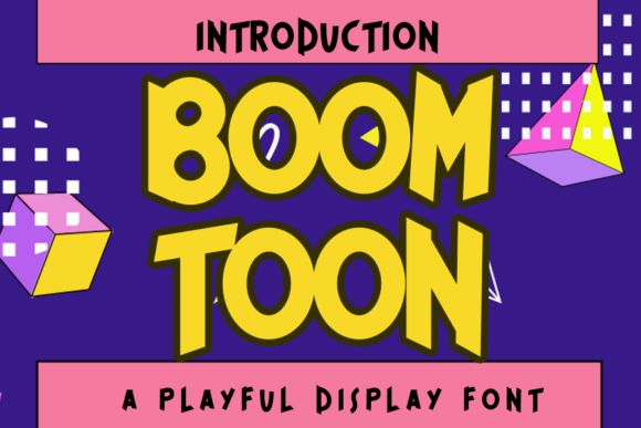 Boom Toon Font: A Game-Styled Typeface for Creative Makers
