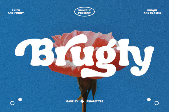 Brugty Font Review: A Bold Display Typeface for Nostalgic Editorial Design