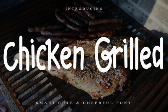 Chicken Grilled Font: A Playful Display Typeface for Digital Designers