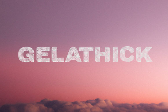 Gelathick Display Font for Creative Craft Projects