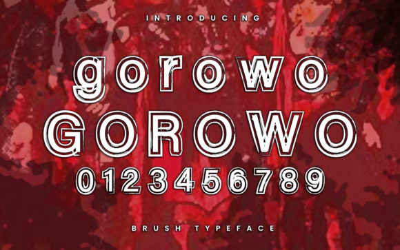 Gorowo 3D Display Font for Modern Web Design
