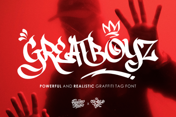 Greatboyz Font for Street Art-Inspired Branding and Display Projects
