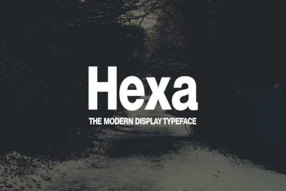 Hexa Font: A Modern Display Typeface for Editorial Design
