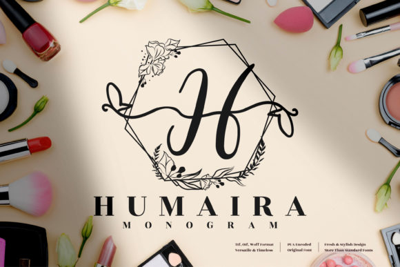 Humaira Monogram Font: A Display Typeface for Elegant Web Design