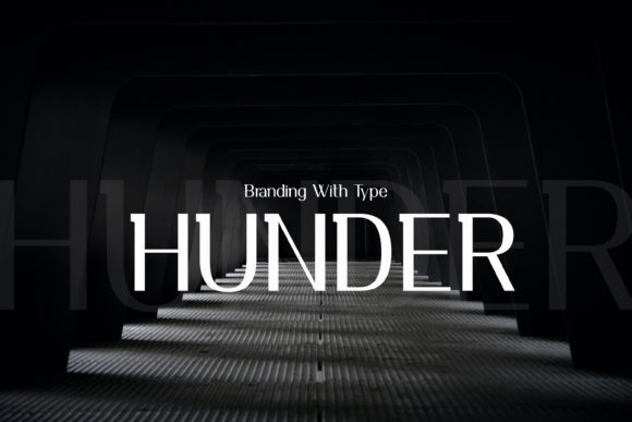 Hunder Font: A Modern Display Typeface for Impactful Campaigns