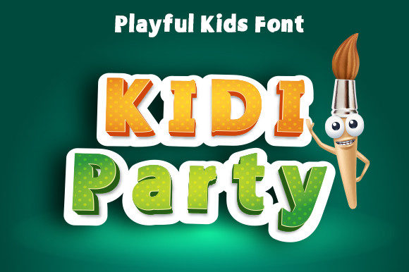 Kidi Party Font for Creative Makers and Designers
