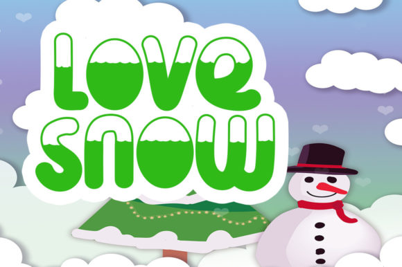 Love Snow Font: A Playful Display Typeface for Digital Designers