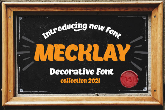 Mecklay: A Bold Display Font for Nostalgic Typography