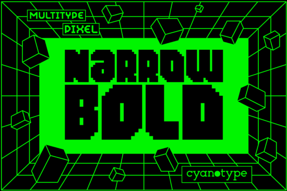 MultyType Pixel Narrow Bold: A Font That Adds a Unique Touch to Business Designs