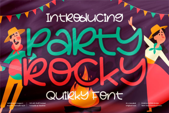 Party Rocky Font for Eye-Catching Editorial Design