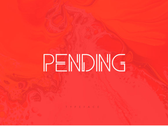 Pending Display Font for Craft and Design Projects