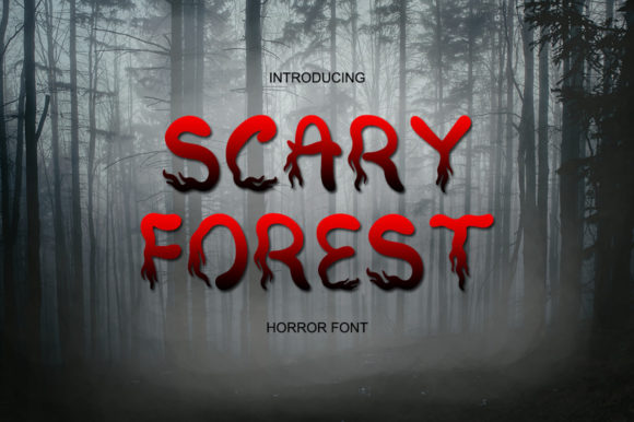 Scary Forest Font: A Spooky Display Typeface for Bold Branding