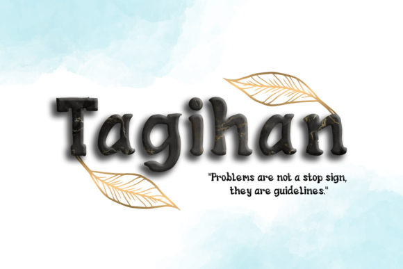 Tagihan: A Lively Display Font for Editorial Design