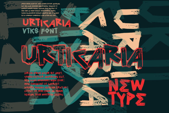 Urticaria Font: A Display Typeface for Creative Makers