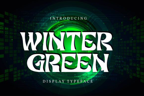 Winter Green Font Review: A Retro Display Typeface for Creative Branding
